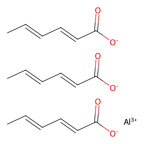 Aluminum sorbate structure