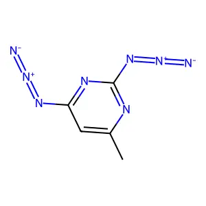 2,4-Diazido-6-methylpyrimidine structure