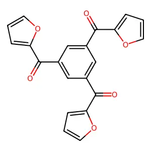 [3,5-Bis(2-furylcarbonyl)phenyl](2-furyl)methanone structure