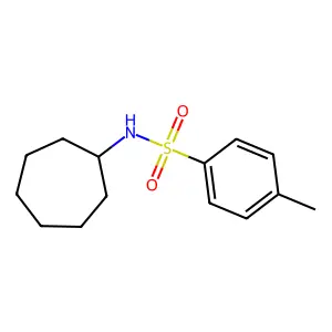 N-cycloheptyl-4-methylbenzenesulfonamide structure