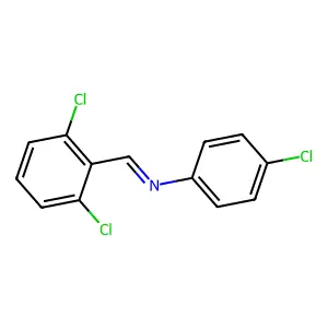 [N(E)]-4-Chloro-N-[(2,6-dichlorophenyl)methylene]benzenamine structure