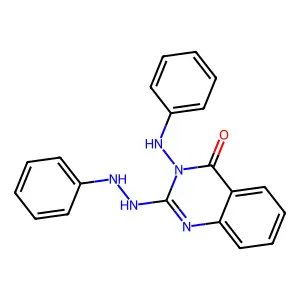 4(3H)-Quinazolinone, 3-anilino-2-(2-phenylhydrazino)- structure
