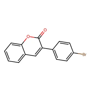 3-(4-bromophenyl)-2H-chromen-2-one structure