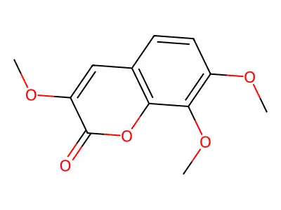 3,7,8-Trimethoxychromen-2-one structure