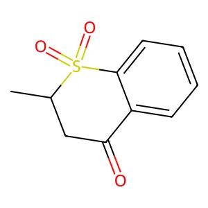 Thiochroman-4-one, 2-methyl-, 1,1-dioxide structure