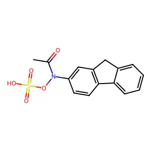 乙酰基-9H-芴-2-基氮烷基磺酸氢盐 structure