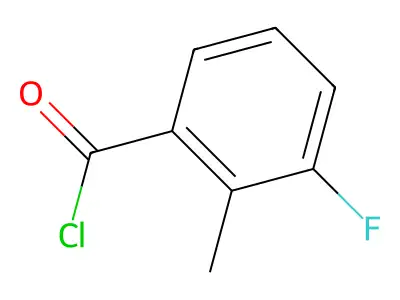 3-Fluoro-2-methylbenzoyl chloride structure