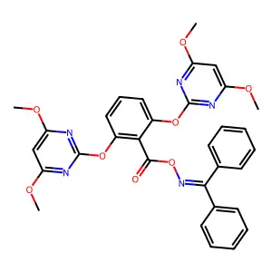嘧啶肟草醚 structure