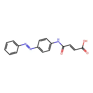 (2Z)-4-oxo-4-({4-[(E)-phenyldiazenyl]phenyl}amino)but-2-enoic acid structure