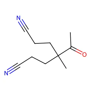 4-乙酰基-4-甲基庚二腈 structure