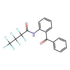 Butanamide, perfluoro-N-(2'-benzoylphenyl)- structure