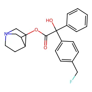 3-Quinuclidinyl 4-fluoromethylbenzilate structure