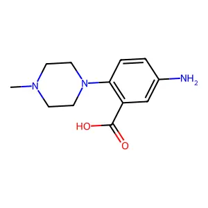5-Amino-2-(4-methylpiperazin-1-yl)benzoic acid structure