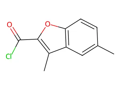 3,5-Dimethyl-benzofuran-2-carbonyl chloride structure