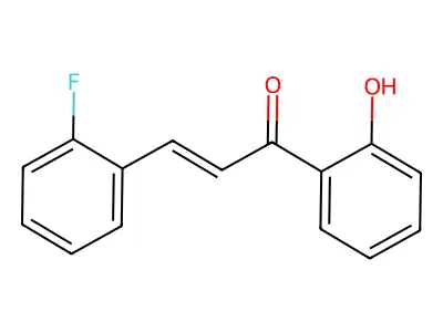 3-(2-Fluorophenyl)-1-(2-hydroxyphenyl)prop-2-en-1-one structure