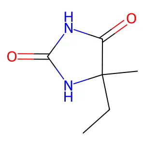 (5s)-5-Ethyl-5-methylimidazolidine-2,4-dione structure