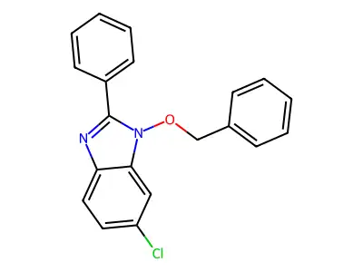 1-(benzyloxy)-6-chloro-2-phenyl-1H-1,3-benzimidazole structure