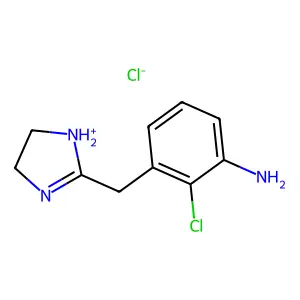 2-(2-Chloro-m-toluidino)-2-imidazoline HCl structure
