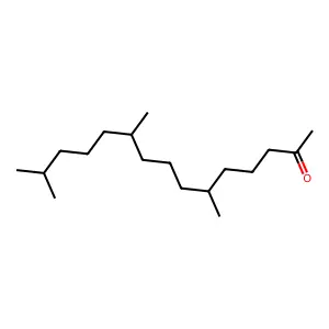 (6R,10R)-6,10,14-trimethylpentadecan-2-one structure
