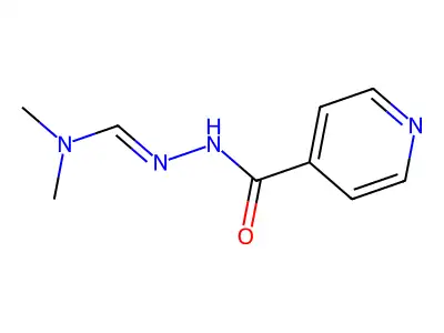 N'-isonicotinoyl-N,N-dimethylformohydrazonamide structure