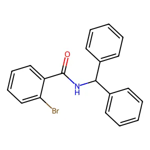 N-benzhydryl-2-bromobenzamide structure
