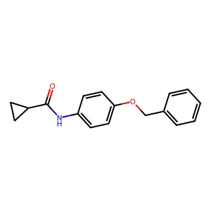 N-[4-(苄氧基)苯基]环丙烷甲酰胺 structure