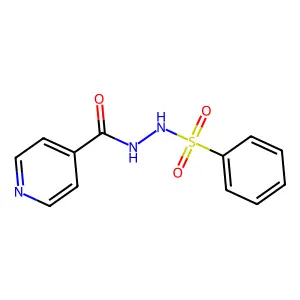 N'-isonicotinoylbenzenesulfonohydrazide structure