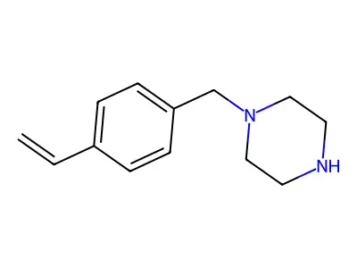 4-(Piperazinylmethyl)styrene structure