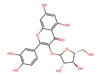 Quercetin-3-arabinofuranoside structure