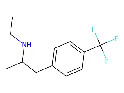 N-ethyl-1-[4-(trifluoromethyl)phenyl]propan-2-amine structure