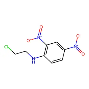 Aniline, N-(2-chloroethyl)-2,4-dinitro- structure