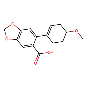 6-(4-甲氧基-1-环己烯-1-基)胡椒酸 structure