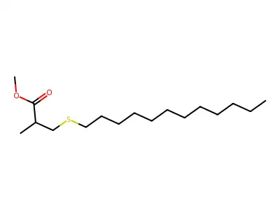 3-(十二烷基硫基)-2-甲基丙酸甲酯 structure