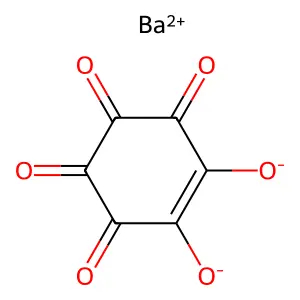5,6-二羟基-5-环己烯-1,2,3,4-四酮钡盐(1:1) structure
