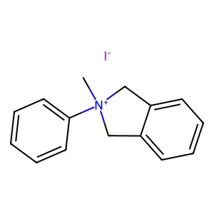 2-甲基-2-苯基异吲哚啉鎓碘化物 structure