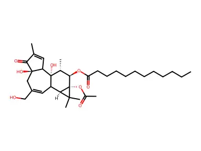 12-O-Dodecanoylphorbol 13-acetate structure
