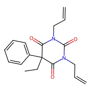 5-Ethyl-5-phenyl-1,3-di(prop-2-en-1-yl)-1,3-diazinane-2,4,6-trione structure