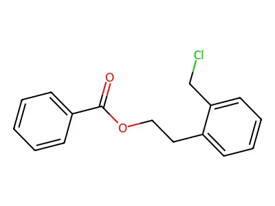 2-[2-(Chloromethyl)phenyl]ethyl benzoate structure