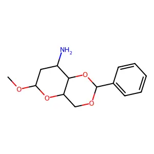 6-Methoxy-2-phenyl-4,4a,6,7,8,8a-hexahydropyrano[3,2-d][1,3]dioxin-8-amine structure