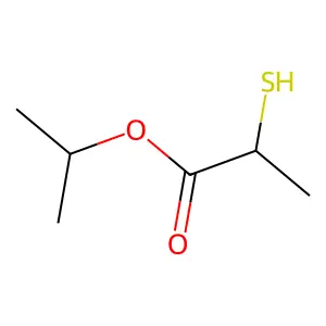 Propionic acid, 2-mercapto-, isopropyl ester structure