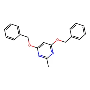 4,6-Bis(benzyloxy)-2-methylpyrimidine structure