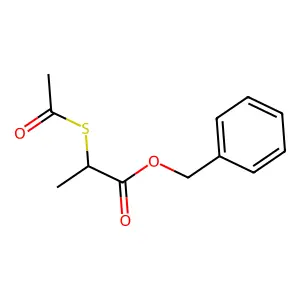 Benzyl 2-acetylsulfanylpropanoate structure