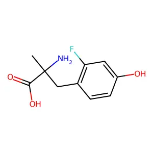 2-Fluoro-alpha-methyltyrosine structure