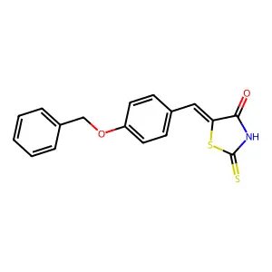 5-(4-Benzyloxybenzylidene)-2-thioxothiazolidin-4-one structure