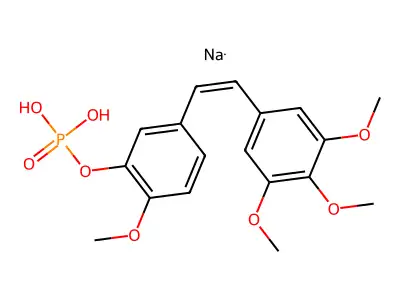 考布他汀A4磷酸二钠 structure