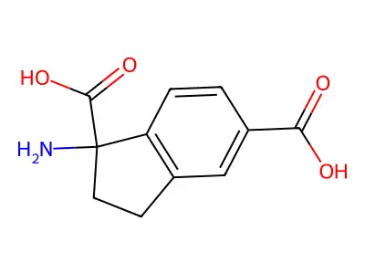 (RS)-氨基茚满-1,5-二甲酸 structure