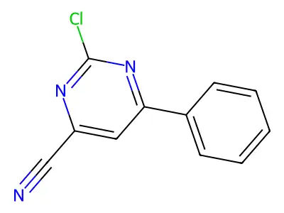 2-Chloro-6-phenylpyrimidine-4-carbonitrile structure