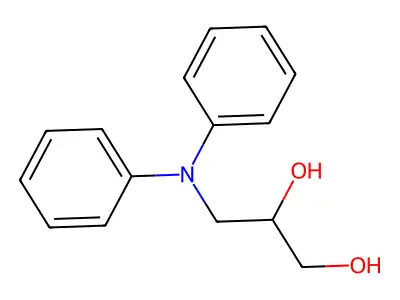 3-(Diphenylamino)propane-1,2-diol structure