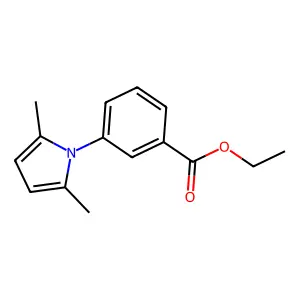 Ethyl 3-(2,5-dimethylpyrrol-1-yl)benzoate structure