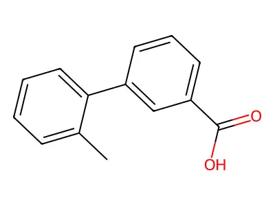 2'-Methyl-biphenyl-3-carboxylic acid structure
